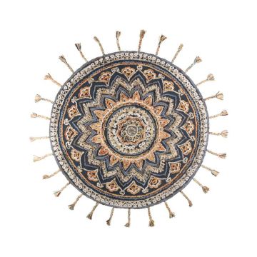 Covor țesut manual Dutchbone Pix, ⌀ 170 cm