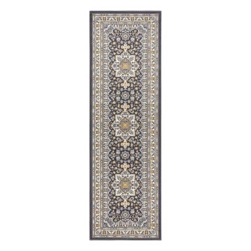 Traversă Nouristan Parun Tabriz, 80 x 250 cm, gri închis