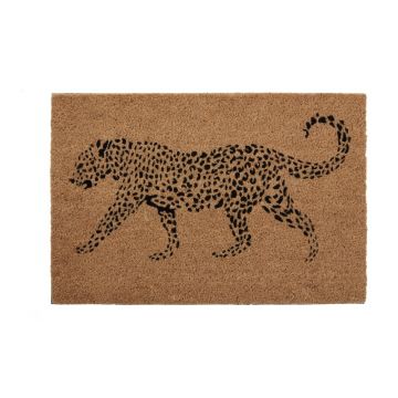 Covoraș din fibre naturale de cocos Premier Housewares Leopard, 40 x 60 cm