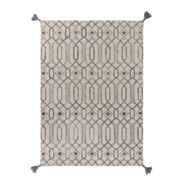 Covor din lână Flair Rugs Pietro, 120 x 170 cm, gri