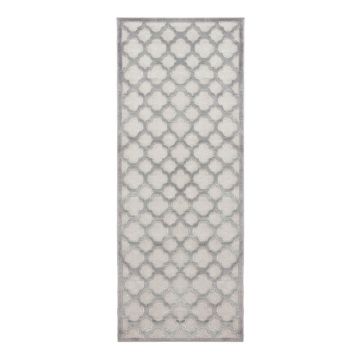 Covor din viscoză Mint Rugs Shine Bryon, 80 x 250 cm, gri