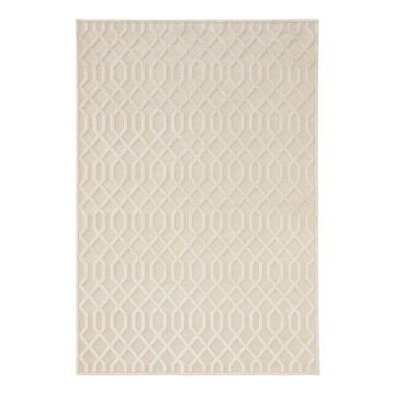 Covor din viscoză Mint Rugs Shine Caine, 120 x 170 cm, crem