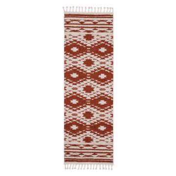 Covor Asiatic Carpets Taza, 80 x 240 cm, portocaliu