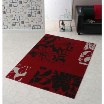 Set 3 Covoare Dormitor Hanse Home Lectus, Rosu, 70x140/240