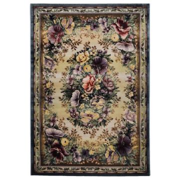Covor Decorino Floral Varela, Multicolor, 90x160