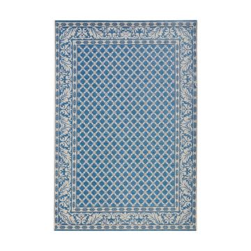 Covor adecvat pentru exterior NORTHRUGS Royal 160x230 cm, albastru - crem