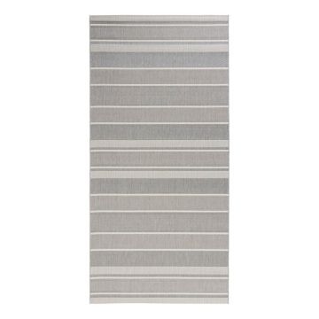 Covor de exterior NORTHRUGS Strap, 80 x 200 cm, gri