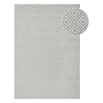 Covor de exterior NORTHRUGS Karo, 80 x 150 cm, gri