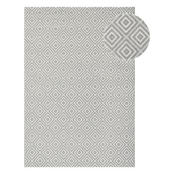 Covor de exterior NORTHRUGS Karo, 80 x 150 cm, gri