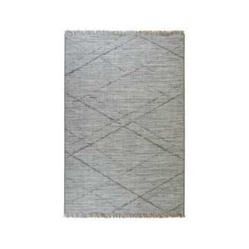 Covor potrivit pentru exterior Floorita Les Les Gipsy Blue, 130 x 190 cm, gri - albastru