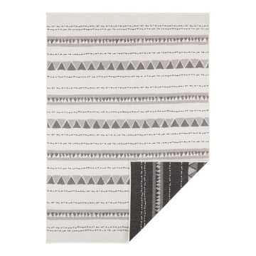 Covor adecvat pentru exterior NORTHRUGS Bahamas, 80 x 150 cm, negru-crem