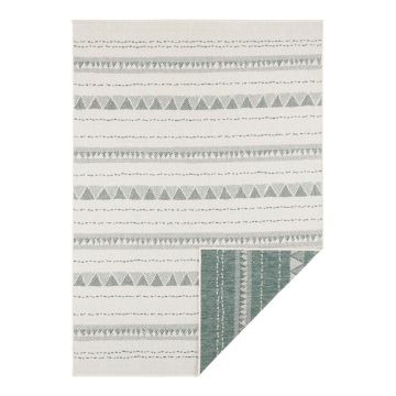 Covor adecvat pentru exterior NORTHRUGS Bahamas, 80 x 150 cm, verde-crem