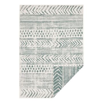 Covor adecvat pentru exterior NORTHRUGS Biri, 80 x 150 cm, verde-crem