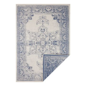 Covor adecvat pentru exterior NORTHRUGS Borbon, 160 x 230 cm, albastru-crem