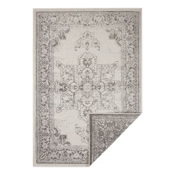 Covor adecvat pentru exterior NORTHRUGS Borbon, 80 x 150 cm, gri-crem