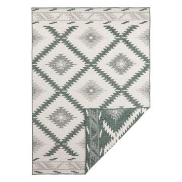 Covor adecvat pentru exterior NORTHRUGS Malibu, 170 x 120 cm, verde-crem