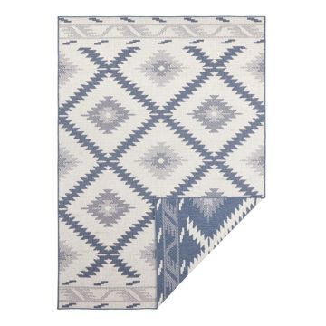 Covor adecvat pentru exterior NORTHRUGS Malibu, 80 x 150 cm, albastru-crem