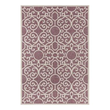 Covor adecvat pentru exterior NORTHRUGS Nebo, 160 x 230 cm, violet - bej