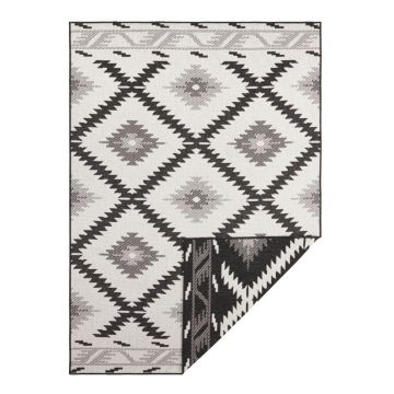 Covor adecvat pentru exterior NORTHRUGS Supreme Black, 230 x 160 cm, negru-crem