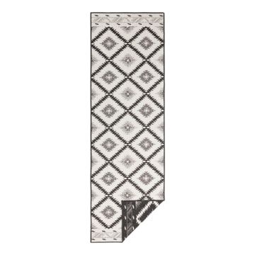 Covor adecvat pentru exterior NORTHRUGS Twin Supreme Duro, 80 x 250 cm, negru-crem