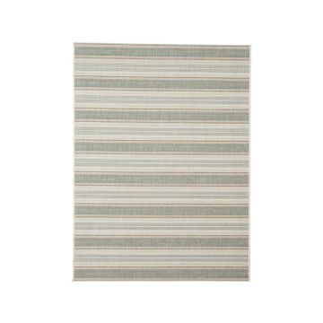 Covor adecvat pentru exterior Floorita Riga, 135 x 190 cm, bej - verde