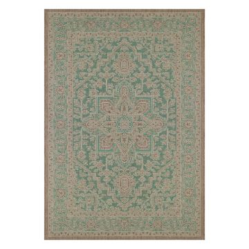 Covor de exterior NORTHRUGS Anjara, 140 x 200 cm, bej - verde