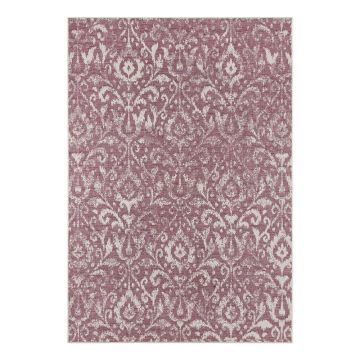 Covor de exterior NORTHRUGS Hatta, 140 x 200 cm, violet - bej