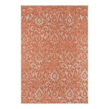 Covor de exterior NORTHRUGS Hatta, 160 x 230 cm, portocaliu - bej