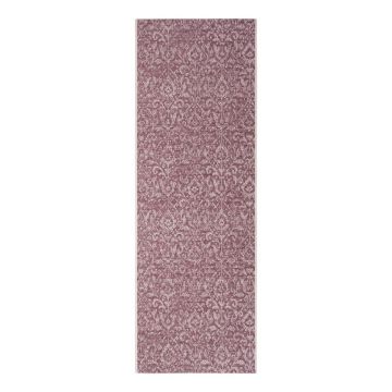 Covor de exterior NORTHRUGS Hatta, 70 x 200 cm, violet - bej