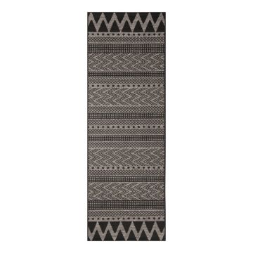 Covor de exterior NORTHRUGS Sidon, 70 x 200 cm, bej - negru