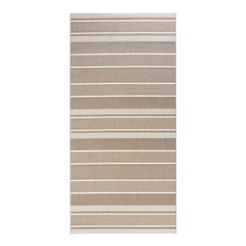 Covor de exterior NORTHRUGS Strap, 80 x 200 cm, bej