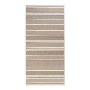 Covor de exterior NORTHRUGS Strap, 80 x 200 cm, bej