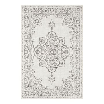 Covor de exterior NORTHRUGS Tilos, 80 x 150 cm, gri - crem