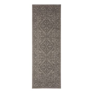Covor de exterior NORTHRUGS Tyros, 70 x 200 cm, gri - maro