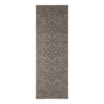 Covor de exterior NORTHRUGS Tyros, 70 x 200 cm, gri - maro