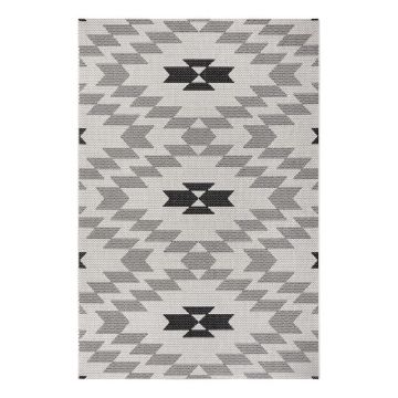 Covor exterior Ragami Geo, 80x150 cm, negru - alb Covor exterior Ragami Geo, 80x150 cm, negru - alb