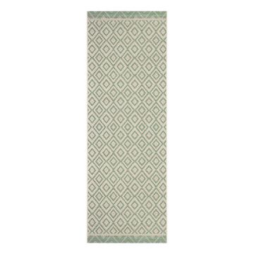 Covor lung pentru exterior Ragami Porto, 70 x 200 cm, verde - bej