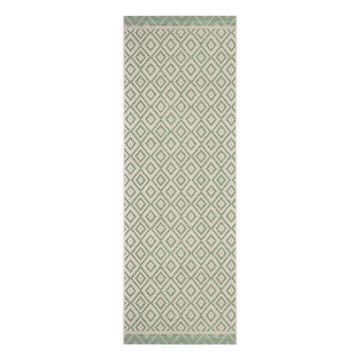 Covor lung pentru exterior Ragami Porto, 70x200 cm, verde - bej