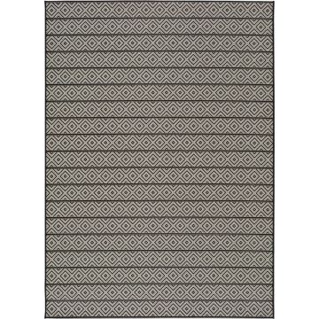 Covor de exterior Universal Tokio Stripe, 60 x 110 cm, gri închis