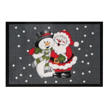 Covoraș intrare Hanse Home Santa and Snowman, 40x60 cm
