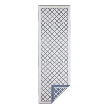 Covor adecvat pentru exterior NORTHRUGS Supreme, 350 x 80 cm, albastru-crem