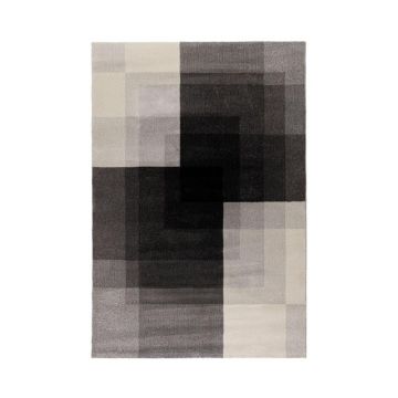 Covor Flair Rugs Plaza, 160 x 230 cm, gri - negru la reducere