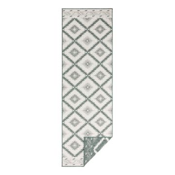 Covor adecvat pentru exterior NORTHRUGS Malibu, 250 x 80 cm, verde-crem