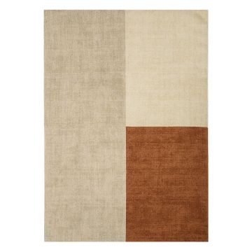 Covor Asiatic Carpets Blox, 200 x 300 cm, bej-maro