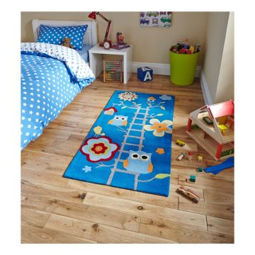 Covor Think Rugs Hong Kong Blue, 70 x 140 cm, albastru Covor Think Rugs Hong Kong Blue, 70 x 140 cm, albastru
