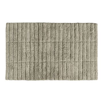 Covoraș din bumbac pentru baie Zone Tiles, 80 x 50 cm, verde - bej