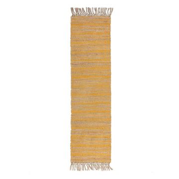 Covor din iută Flair Rugs Equinox, 60 x 230 cm, galben