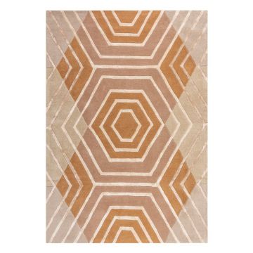 Covor din lână Flair Rugs Harlow, 120 x 170 cm, bej