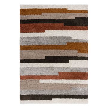 Covor Flair Rugs Deka, 160x230 cm, roșu-gri