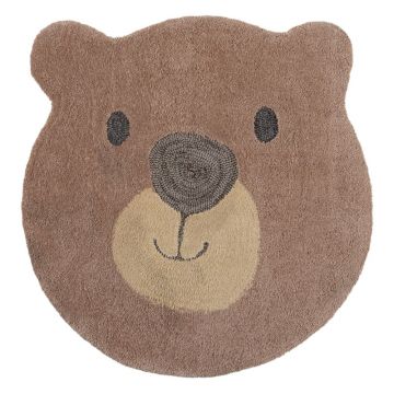 Covor pentru copii Flair Rugs Bear Face, ø 70 cm